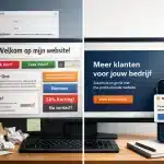 Voor en na voorbeeld van een website laten maken voor een zzp’er